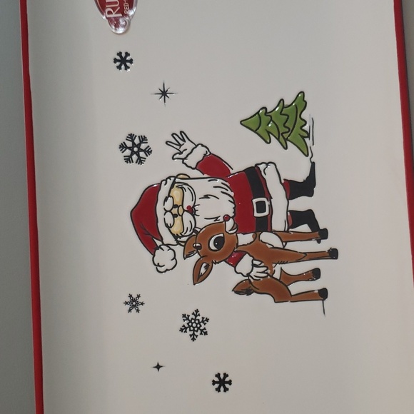 Rudolph the Red Nose Reindeer Classic Ceramic Serving platter NWT - Picture 2 of 5